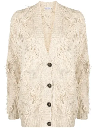 Brunello Cucinelli open-knit silk-linen 