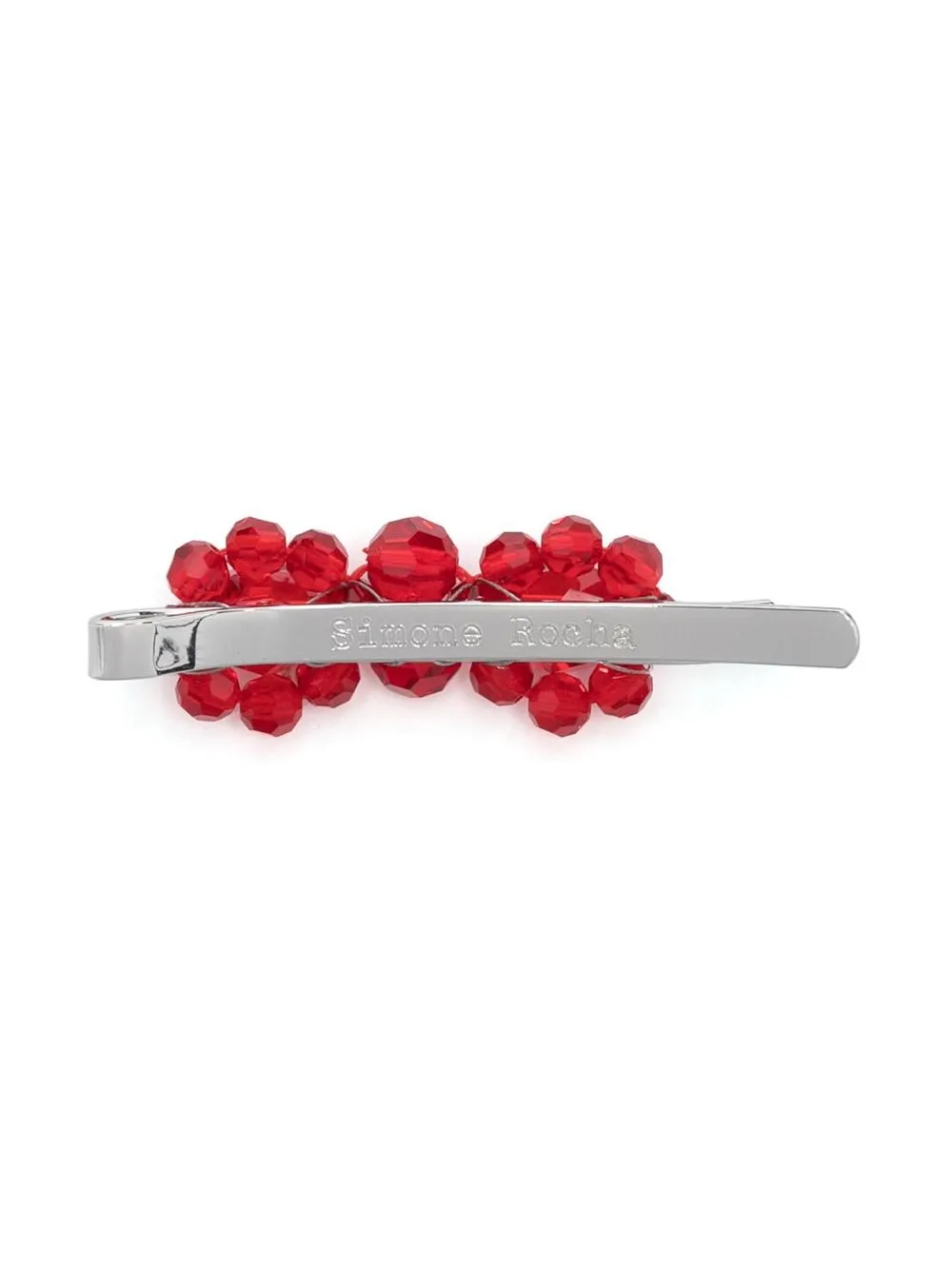 Simone Rocha Haarclip versierd met kristal - Rood