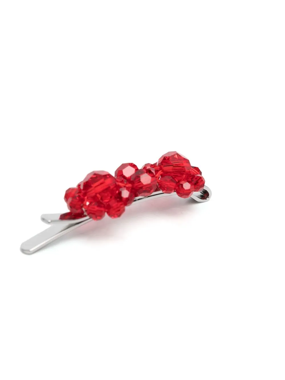 Simone Rocha Crystal-embellished Hairclip In Red