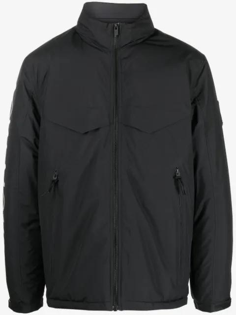 A-COLD-WALL* logo-print zipped jacket