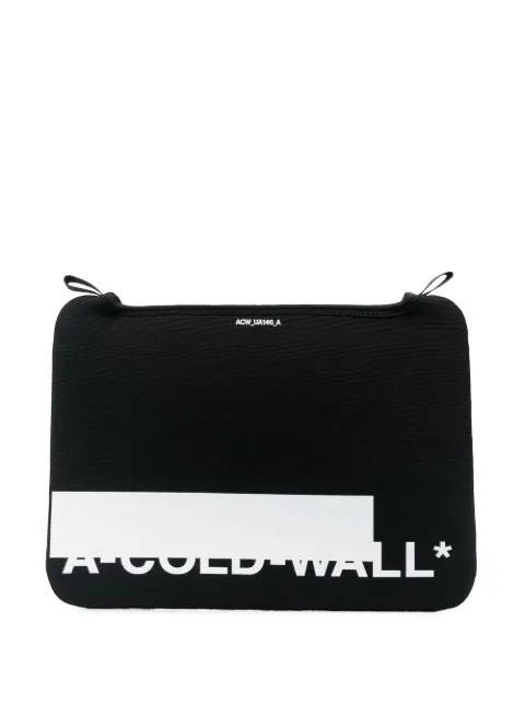 A-COLD-WALL* logo colour-block laptop case