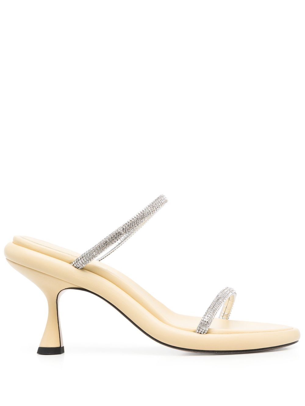 

Wandler June 85mm crystal-embellished sandals - Neutrals