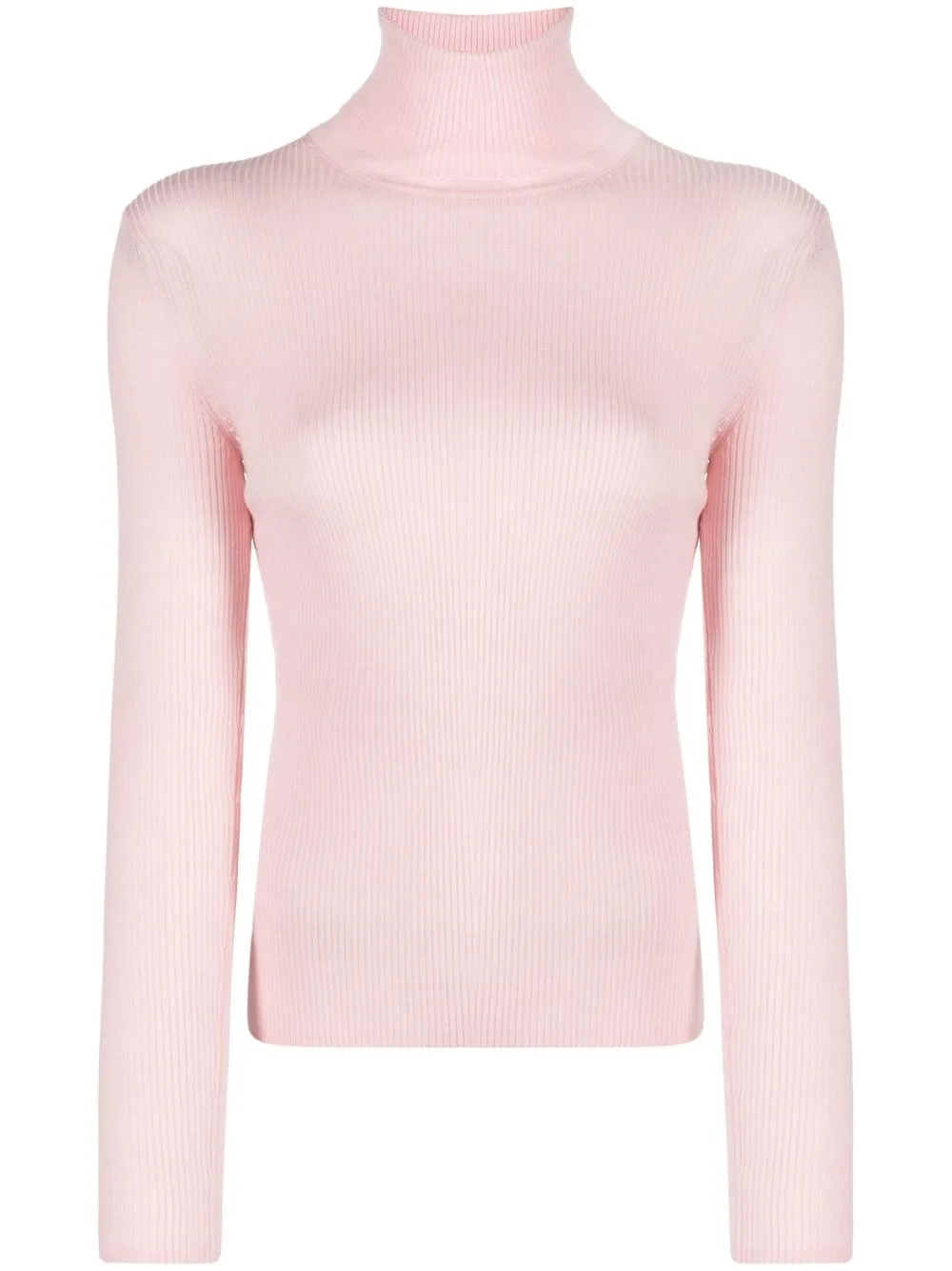 

P.A.R.O.S.H. roll-neck ribbed jumper - Pink