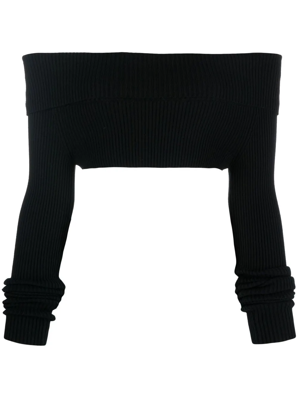 

Elisabetta Franchi top de tejido con hombros descubiertos - Negro