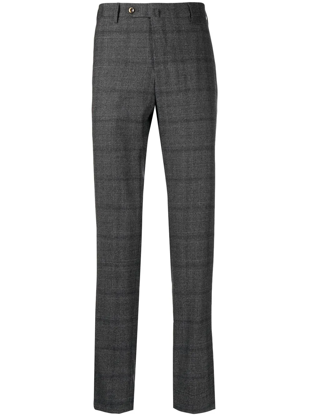 

PT Torino check-print slim-cut trousers - Black