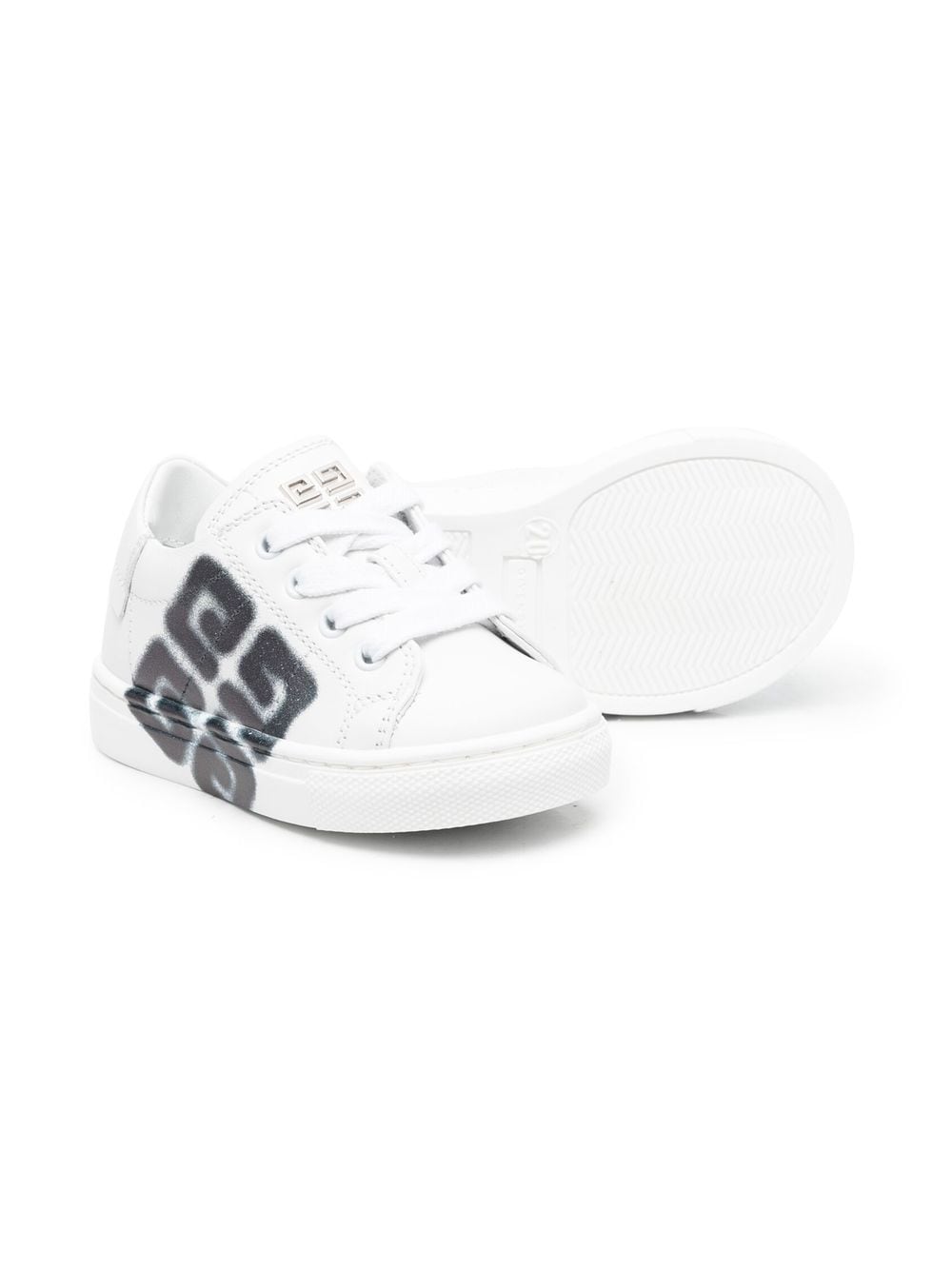 Image 2 of Givenchy Kids 4G logo low-top sneakers