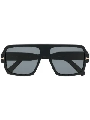 TOM FORD Eyewear スクエアフレーム サングラス | ブラック | FARFETCH JP