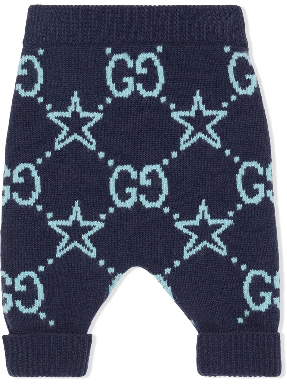 

Gucci Kids pantalones tejido de intarsia - Azul