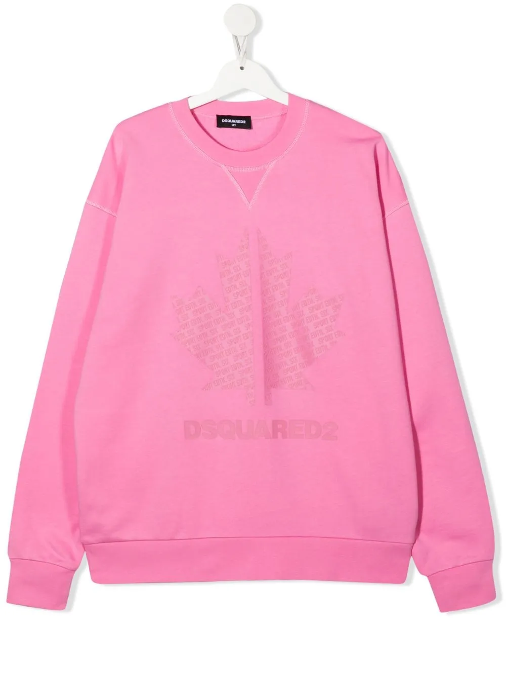

Dsquared2 Kids sudadera con cuello redondo y logo - Rosado