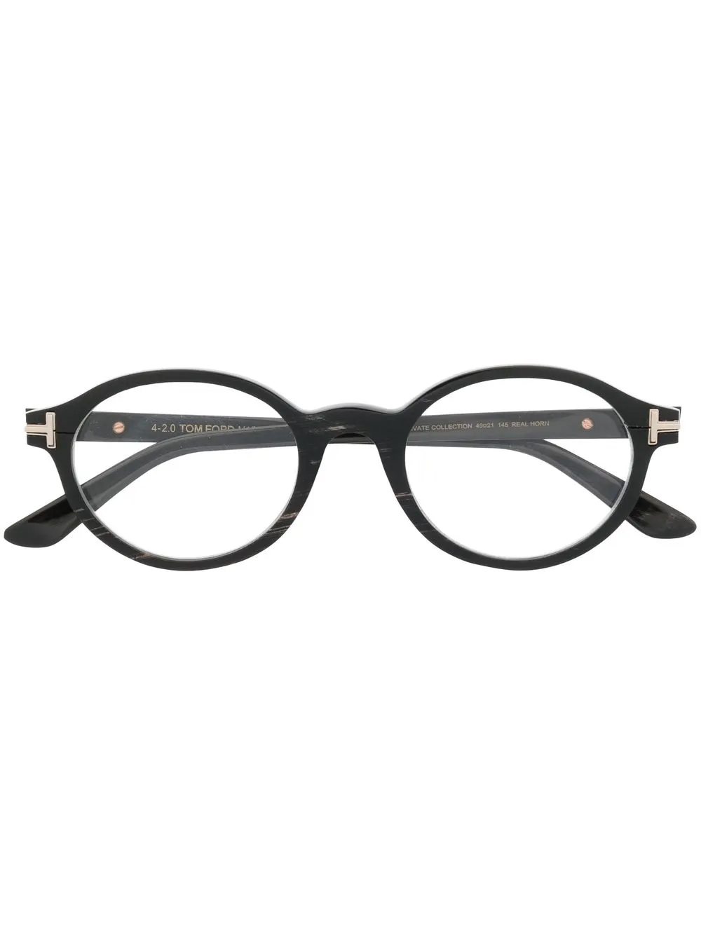 

TOM FORD Eyewear lentes con armazón redonda - Negro