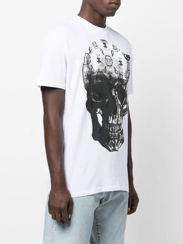 Philipp Plein skull-print short-sleeve T-shirt | White