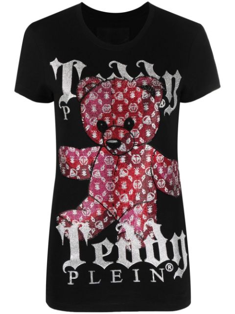 Philipp Plein monogram teddy-print T-shirt Women