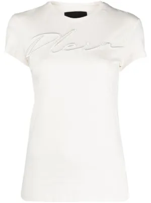 Rhinestone-embellished T-shirt