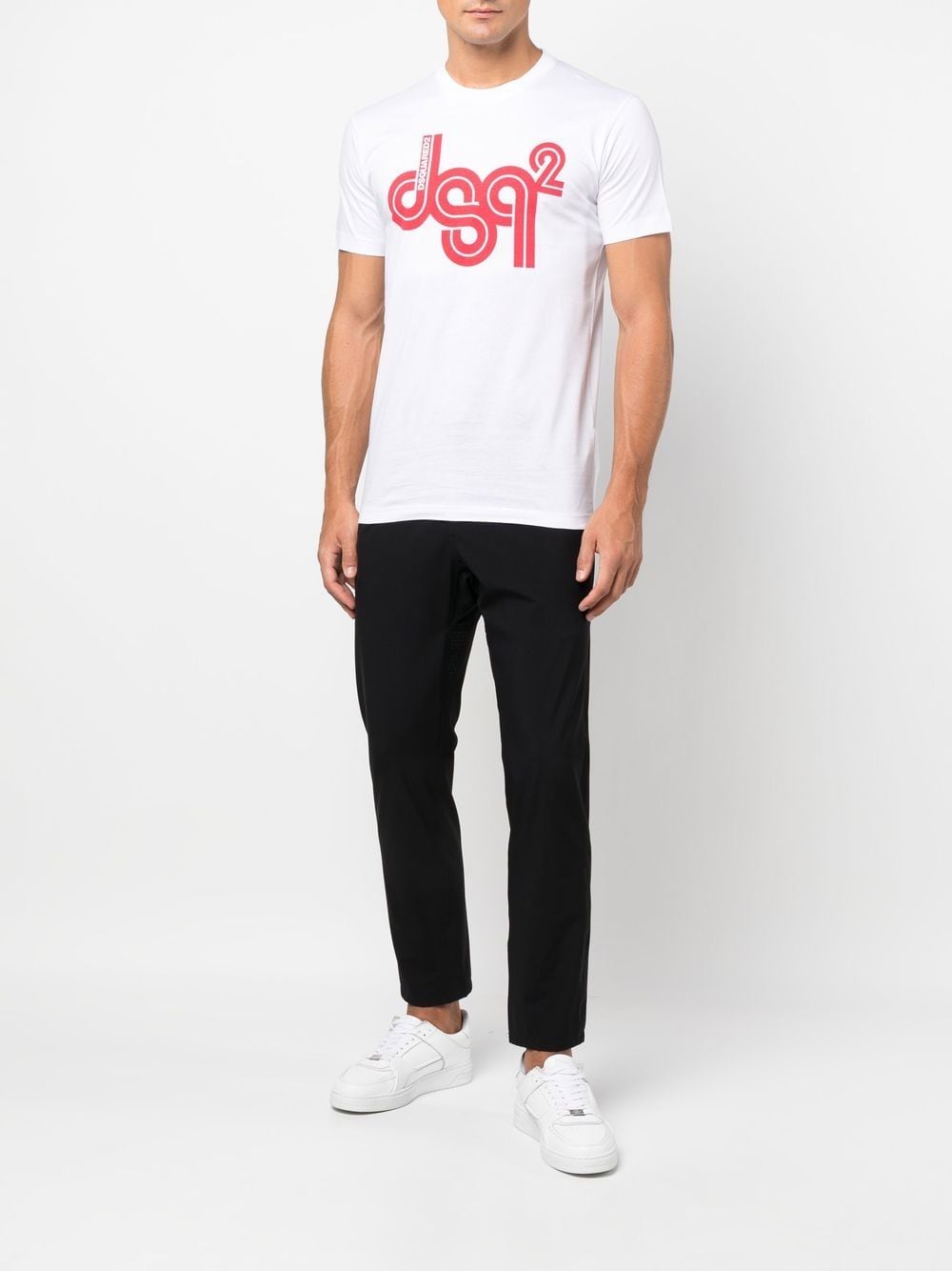 Dsquared2 T-shirt met logoprint - Wit