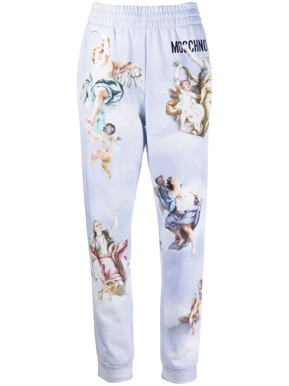 

Moschino pants con estampado gráfico - Azul