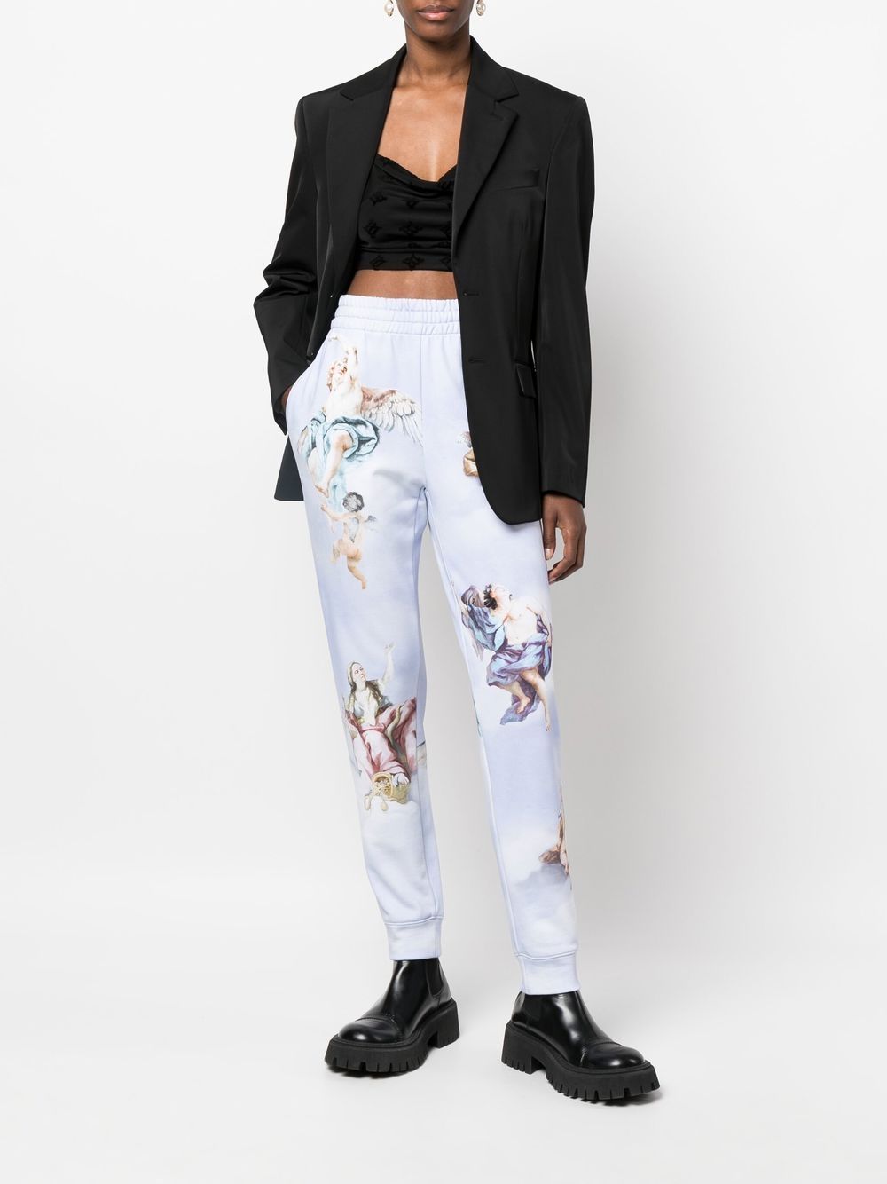 Moschino Trainingsbroek met print - Blauw