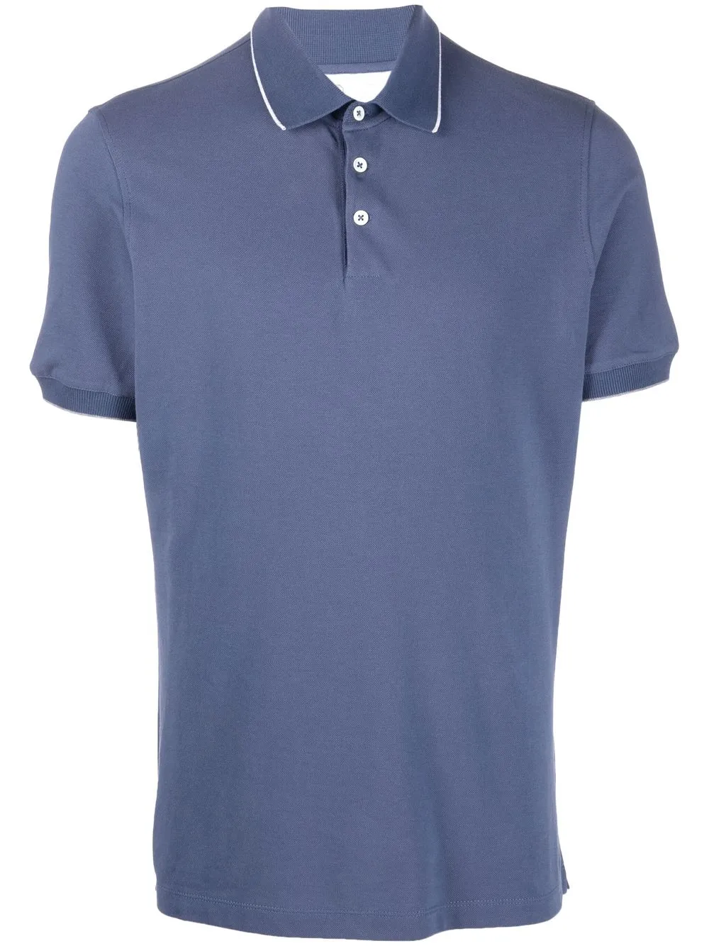 

Brunello Cucinelli playera tipo polo manga corta - Azul