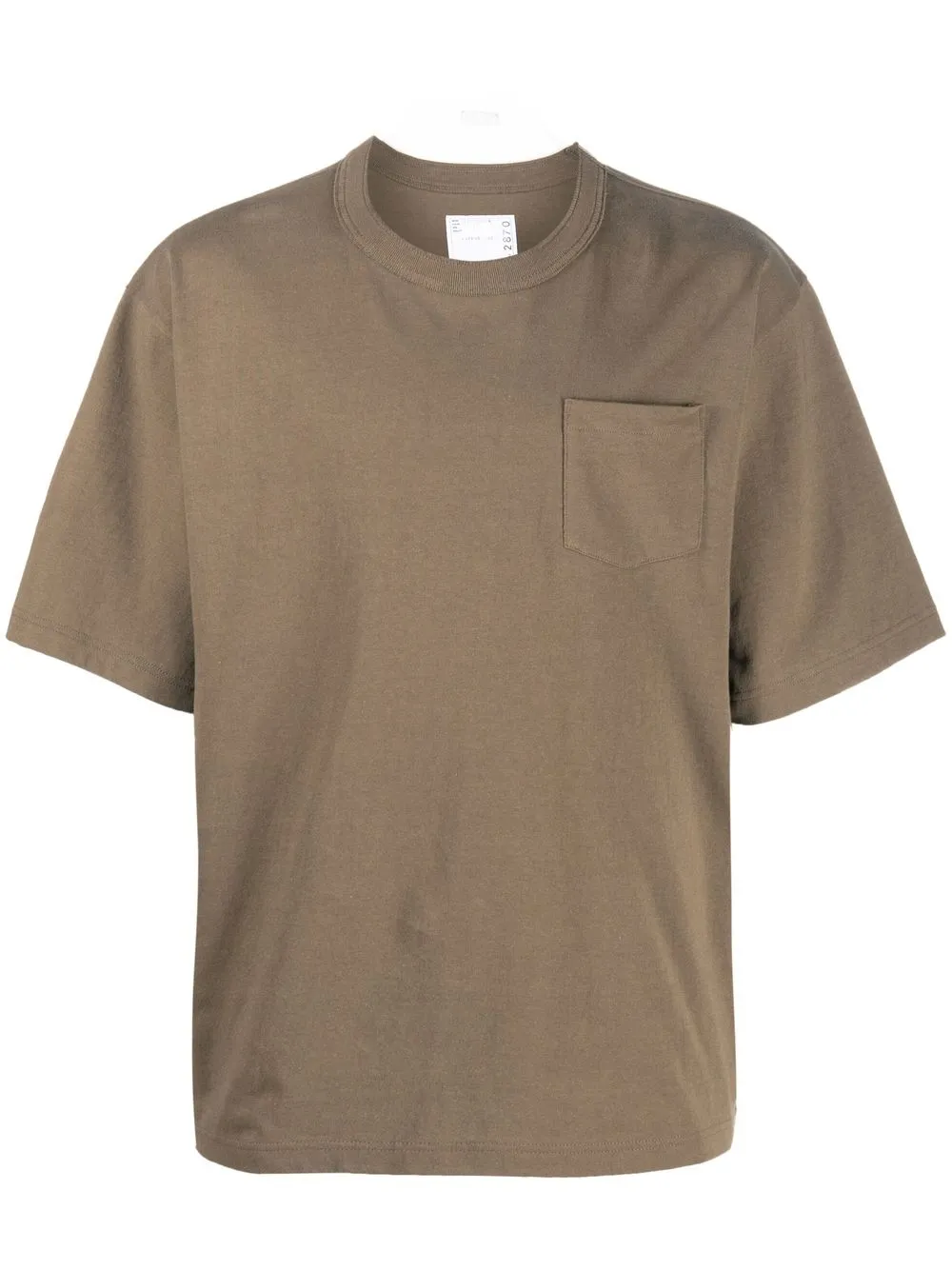 

sacai playera con placa del logo - Verde