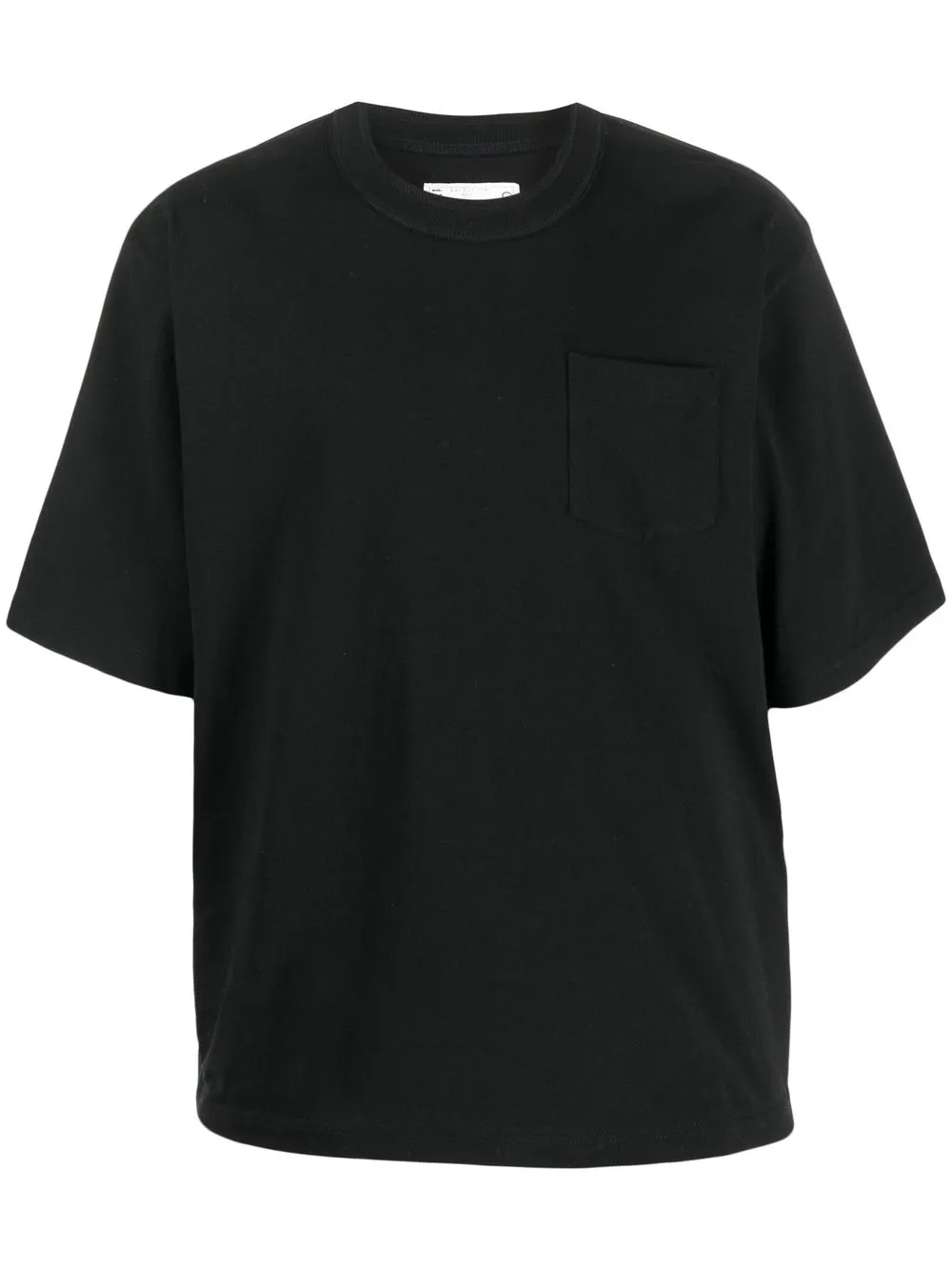 

sacai playera manga corta con cuello redondo - Negro