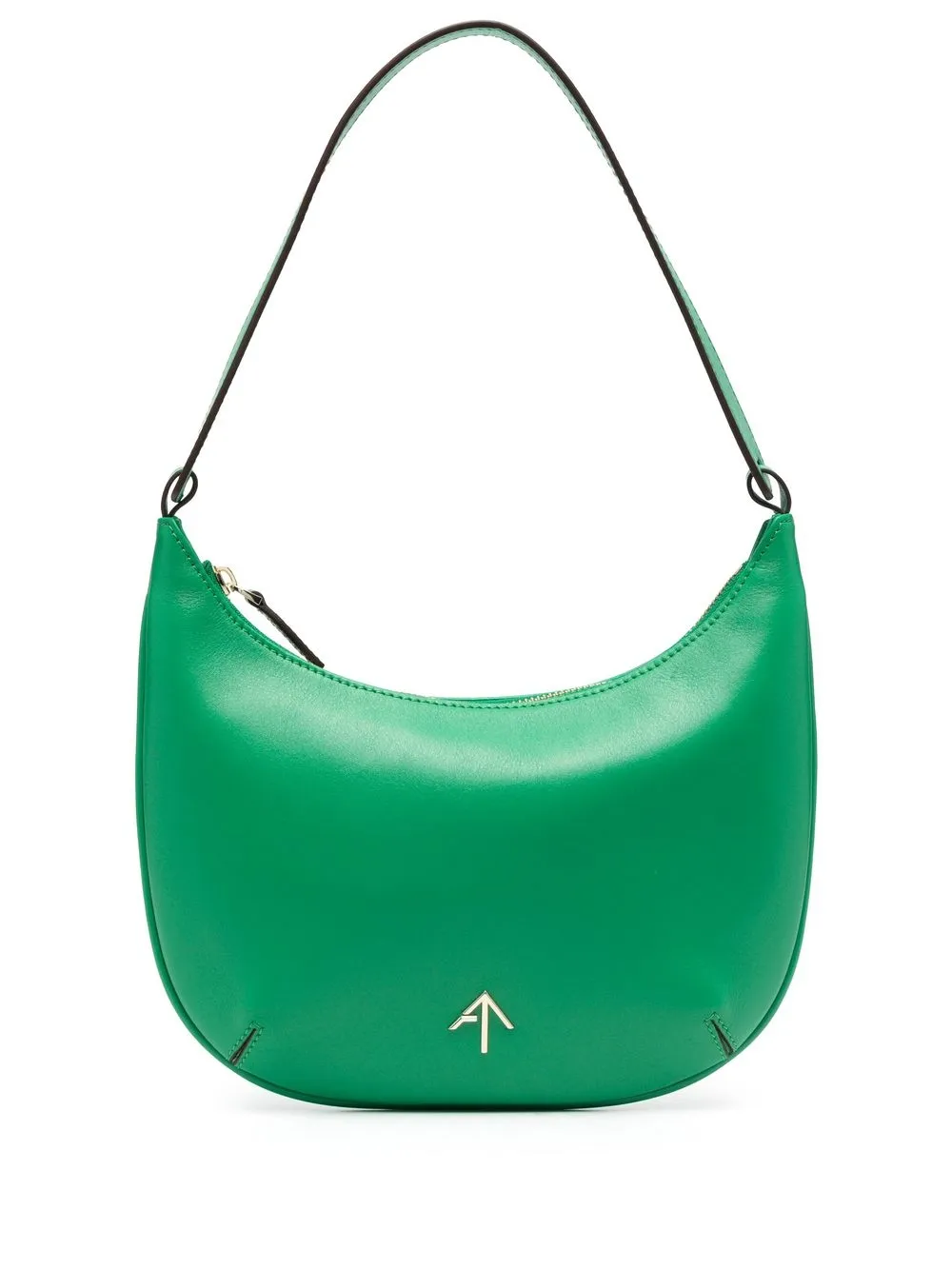 

Manu Atelier bolsa de hombro mini con placa del logo - Verde