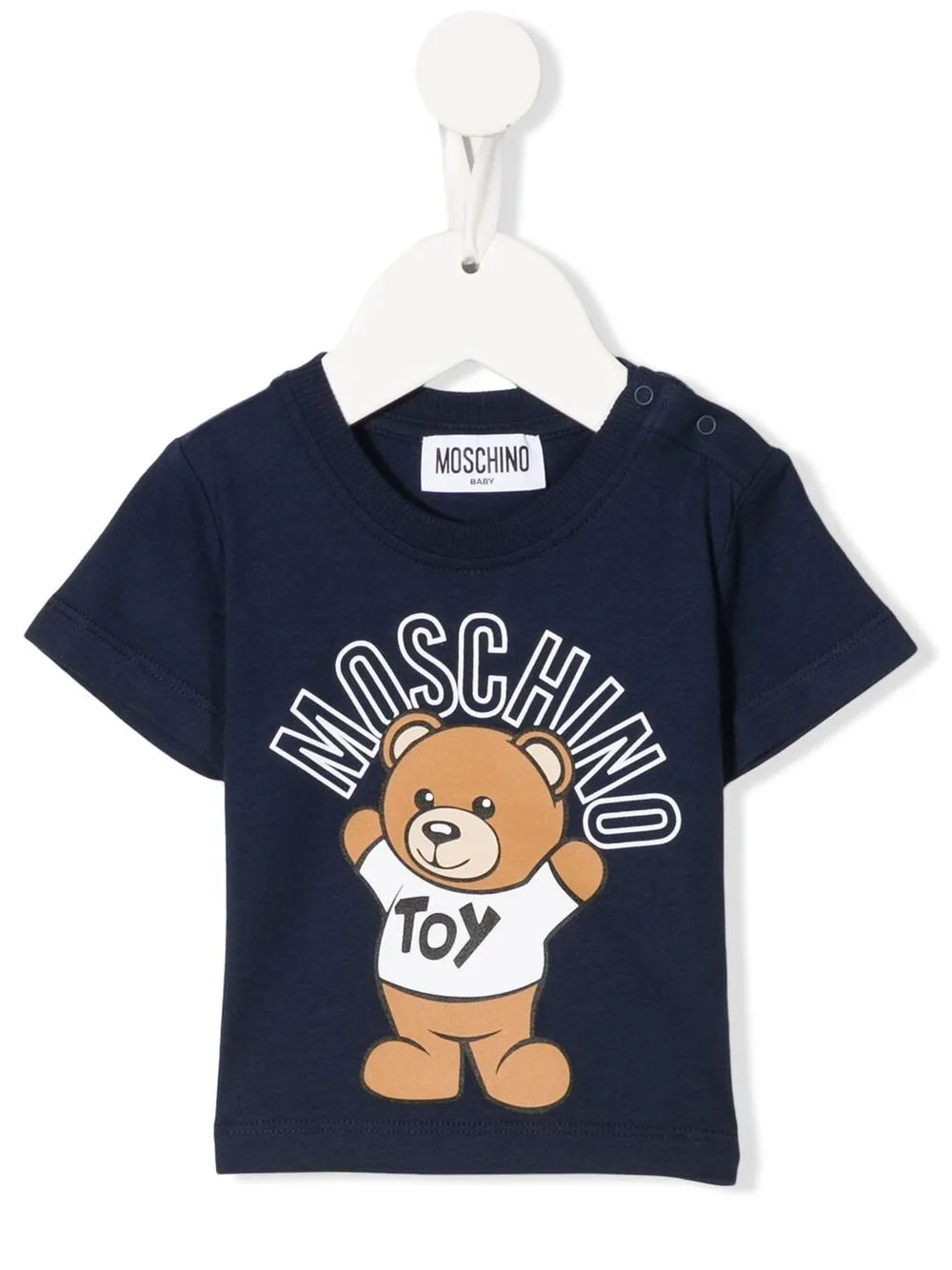 

Moschino Kids playera con motivo Bear - Azul