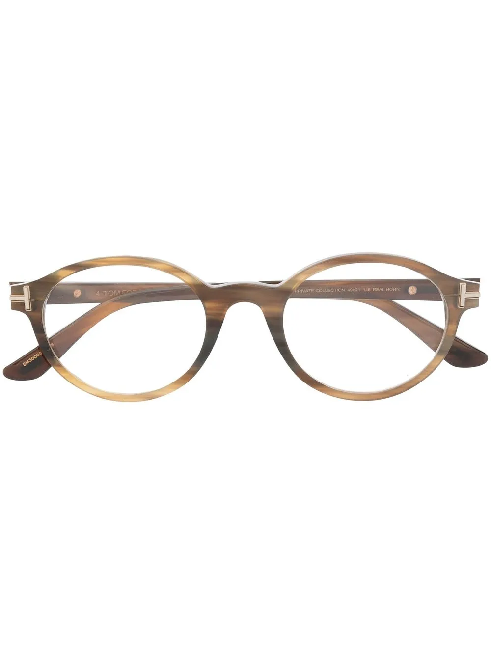 

TOM FORD Eyewear lentes con armazón redonda - Marrón