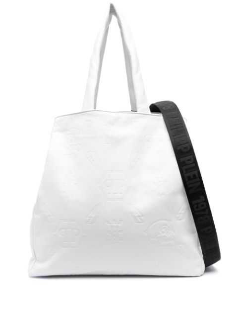 Philipp Plein embossed monogram tote bag Women