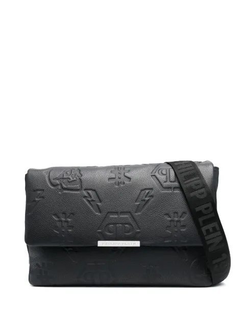 Philipp Plein monogram leather shoulder bag 