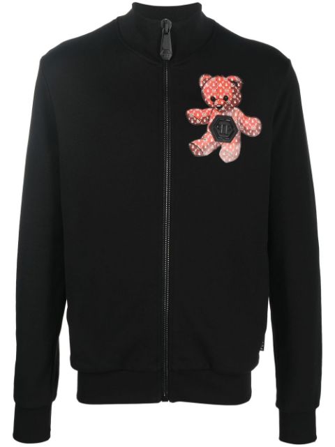 Philipp Plein Teddy Bear zip-up sweatshirt Men