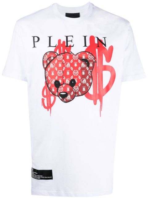 Philipp Plein teddy print cotton T-shirt Men