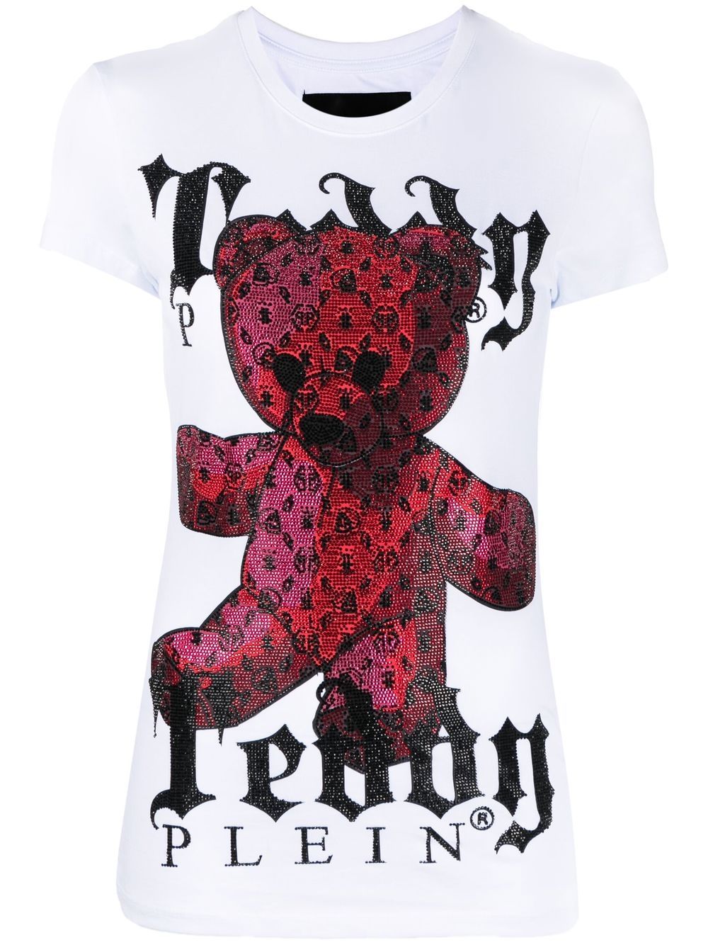 monogram teddy-print T-shirt