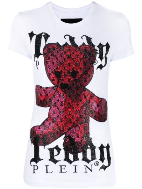 Philipp Plein monogram teddy-print T-shirt Women