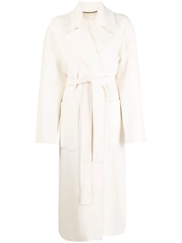 Michael Michael Belted wool-blend Coat Farfetch