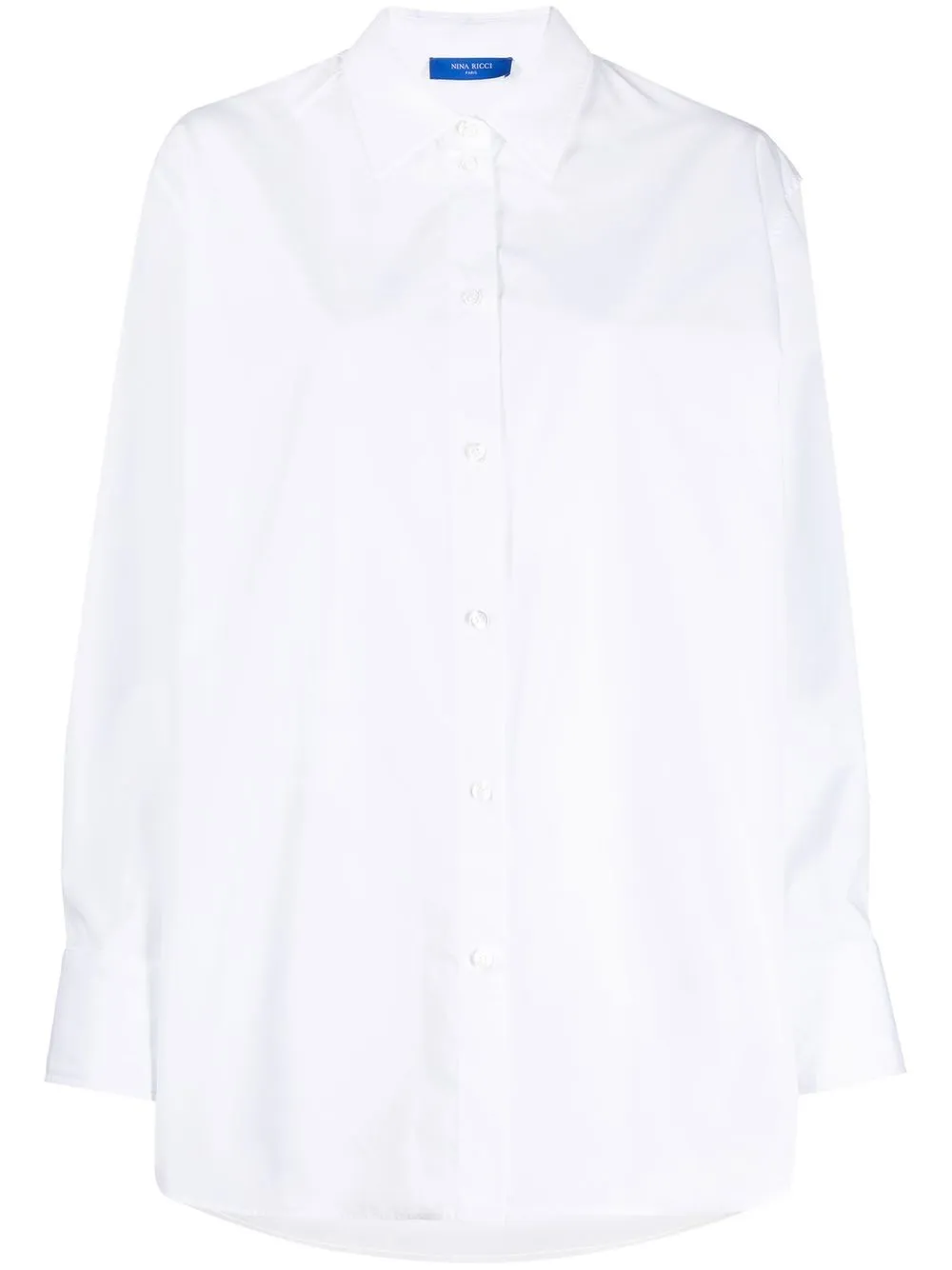 

Nina Ricci camisa con logo bordado - Blanco