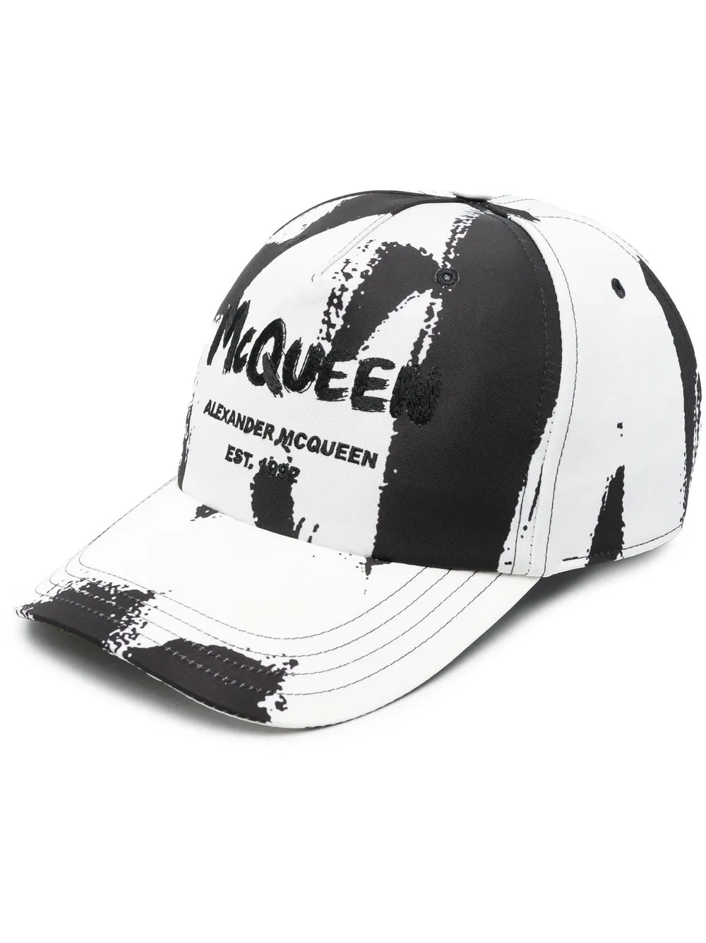 

Alexander McQueen gorra con logo bordado - Negro