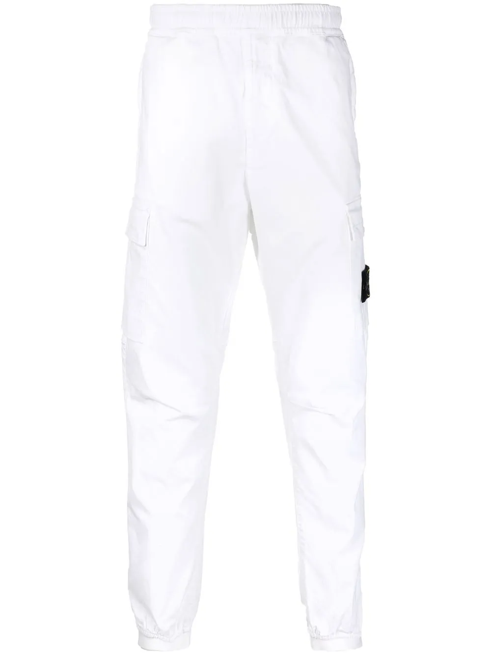 

Stone Island pantalones cargo con parche dCompass - Blanco