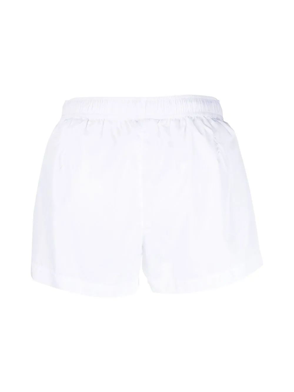 Moschino Zwembroek met logopatch - Wit