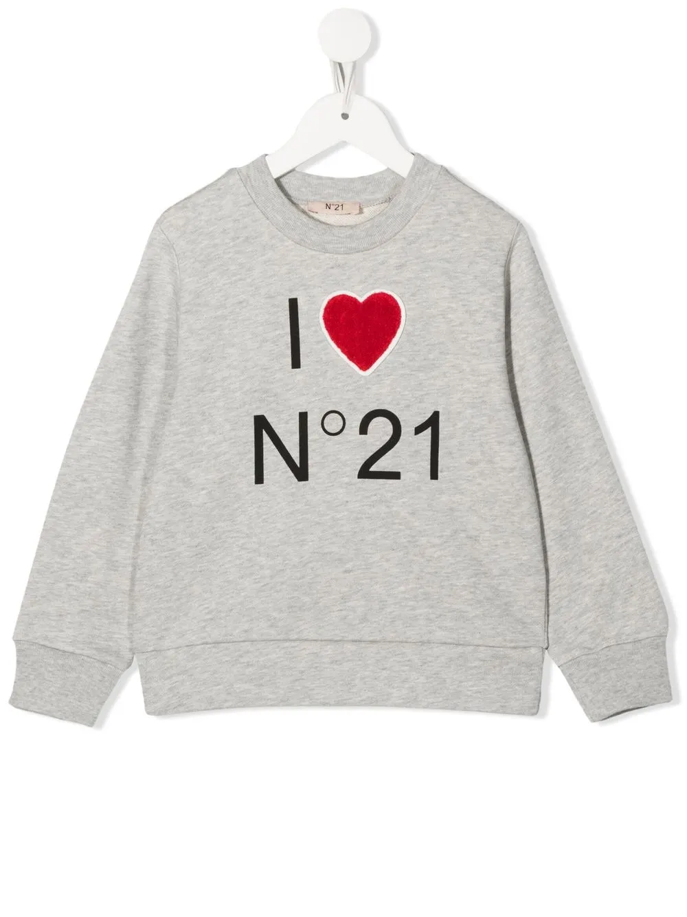 

Nº21 Kids logo-print cotton sweatshirt - Grey