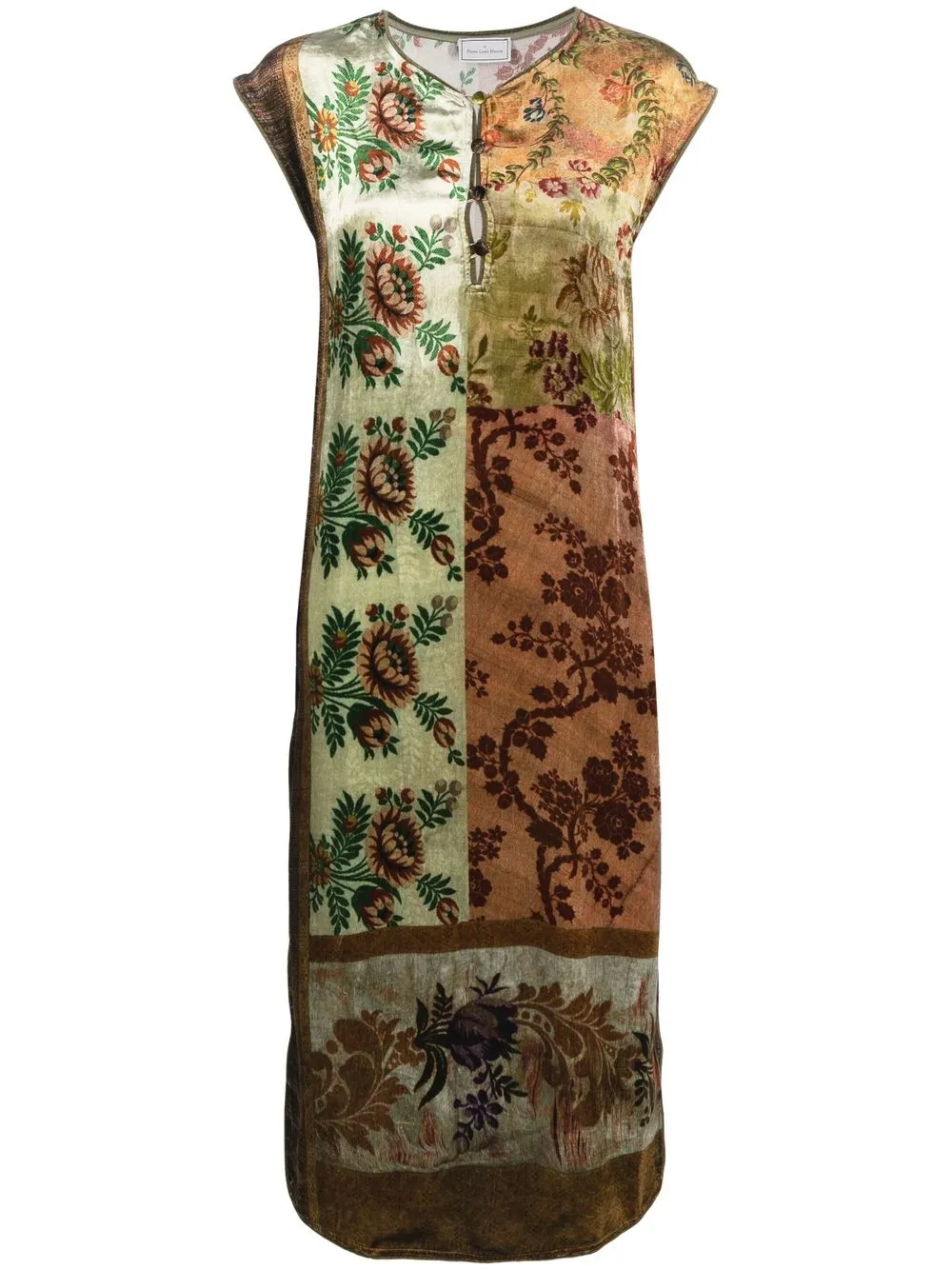 

Pierre-Louis Mascia vestido recto con estampado floral - Verde