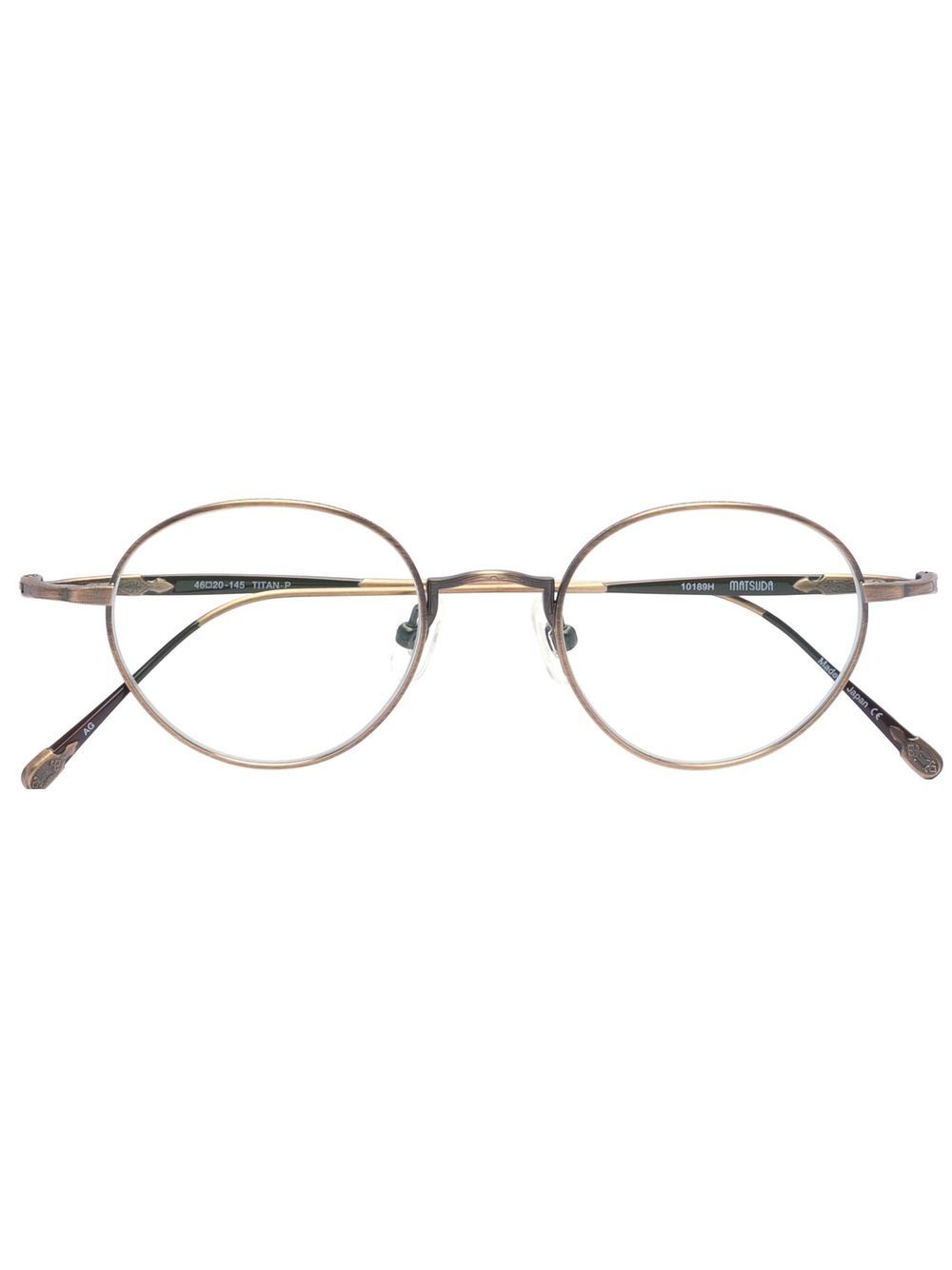 

Matsuda lentes con armazón redonda - Dorado