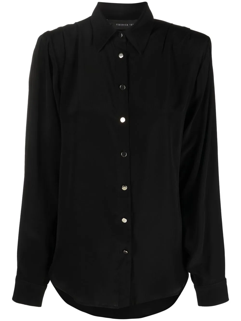 

Federica Tosi button-up long-sleeved shirt - Black