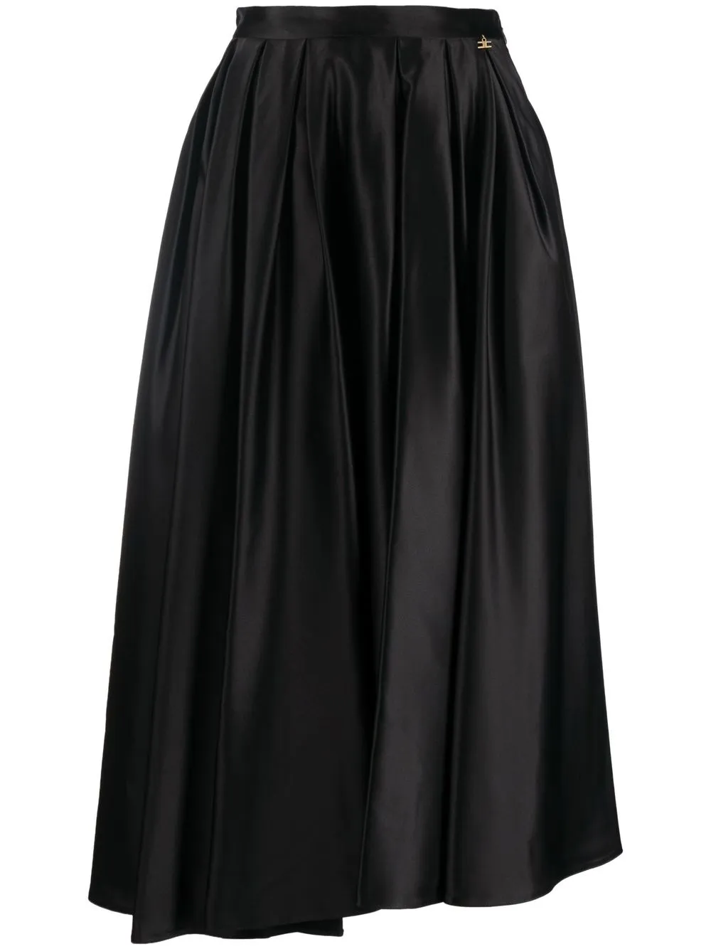 

Elisabetta Franchi falda midi plisada - Negro