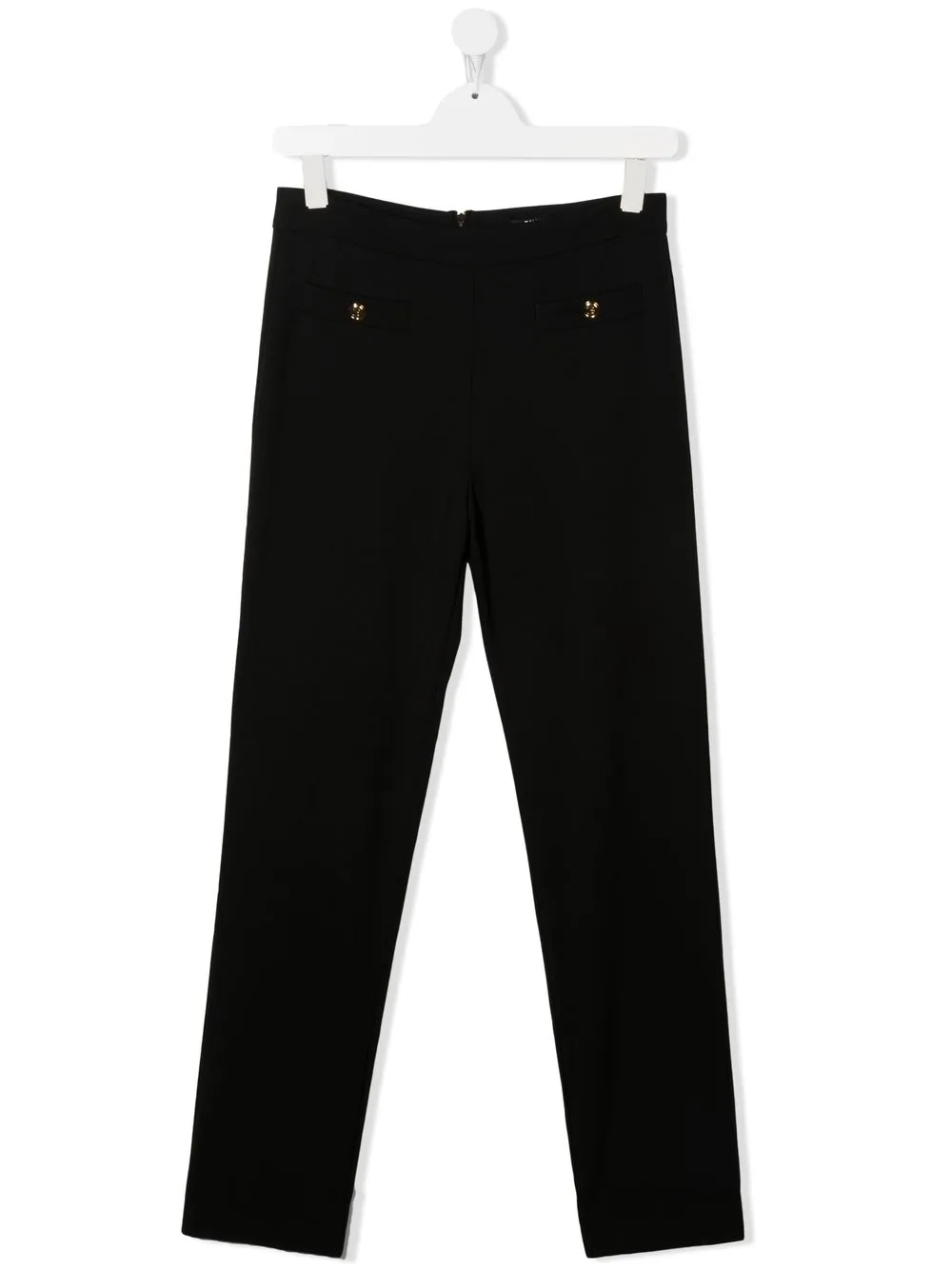 

Balmain Kids pantalones rectos con cierre - Negro