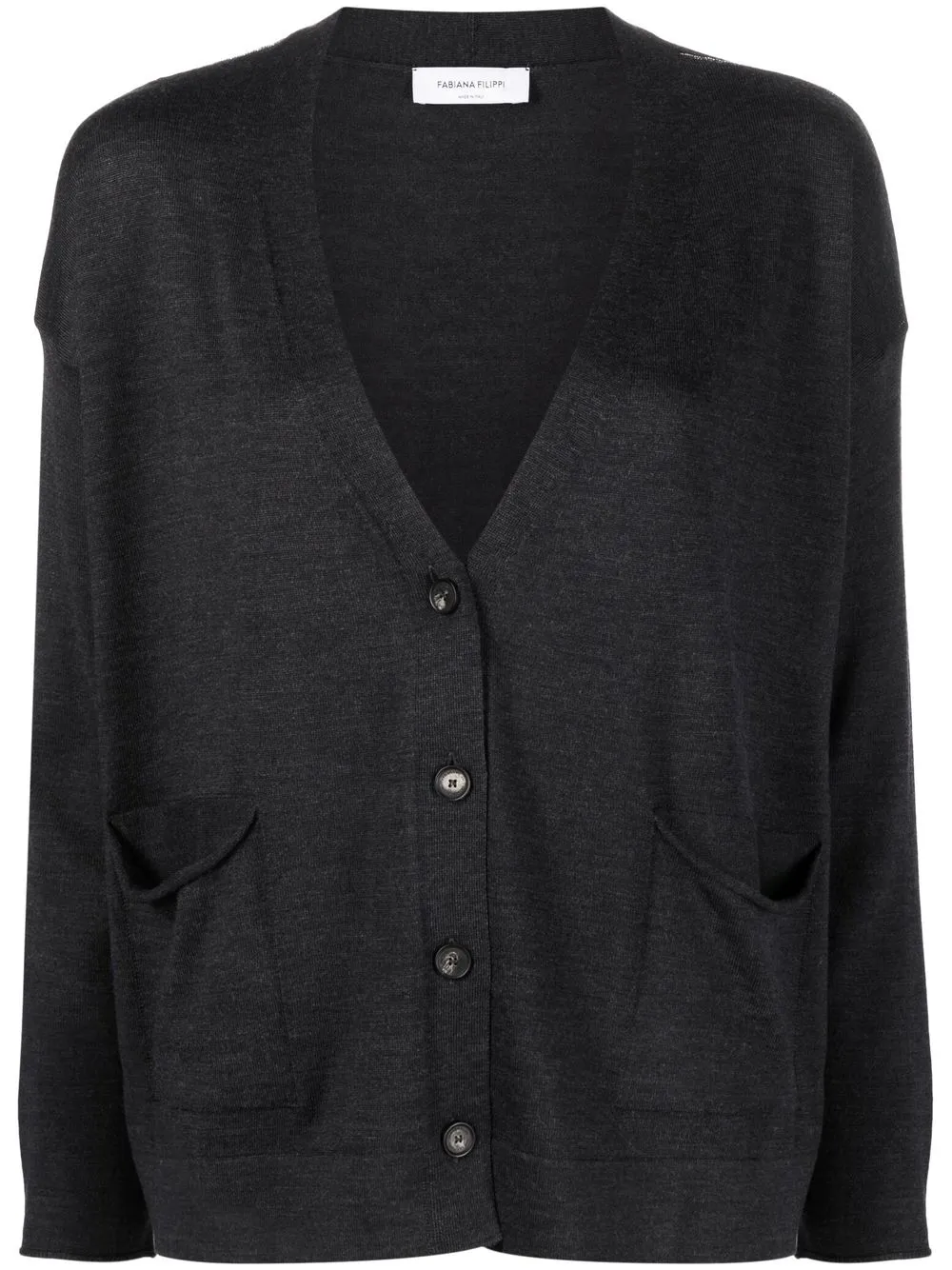 

Fabiana Filippi virgin wool V-neck cardigan - Grey