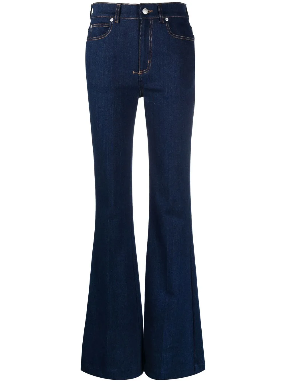 

Alexander McQueen jeans acampanados - Azul