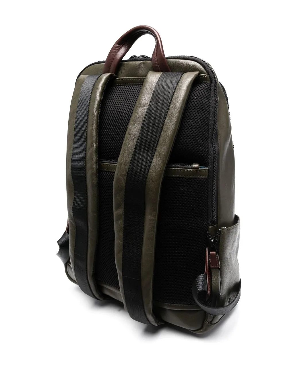  Piquadro Rucksack Mit Logo Schild   Grün 