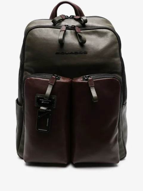 PIQUADRO Rucksack mit Logo-Schild
