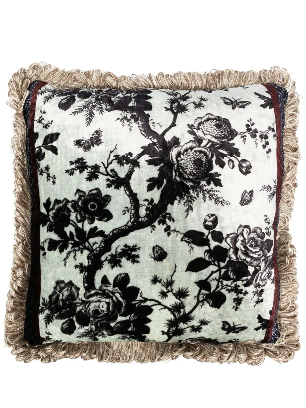 

Pierre-Louis Mascia Kanpur square velvet cushion - Blue