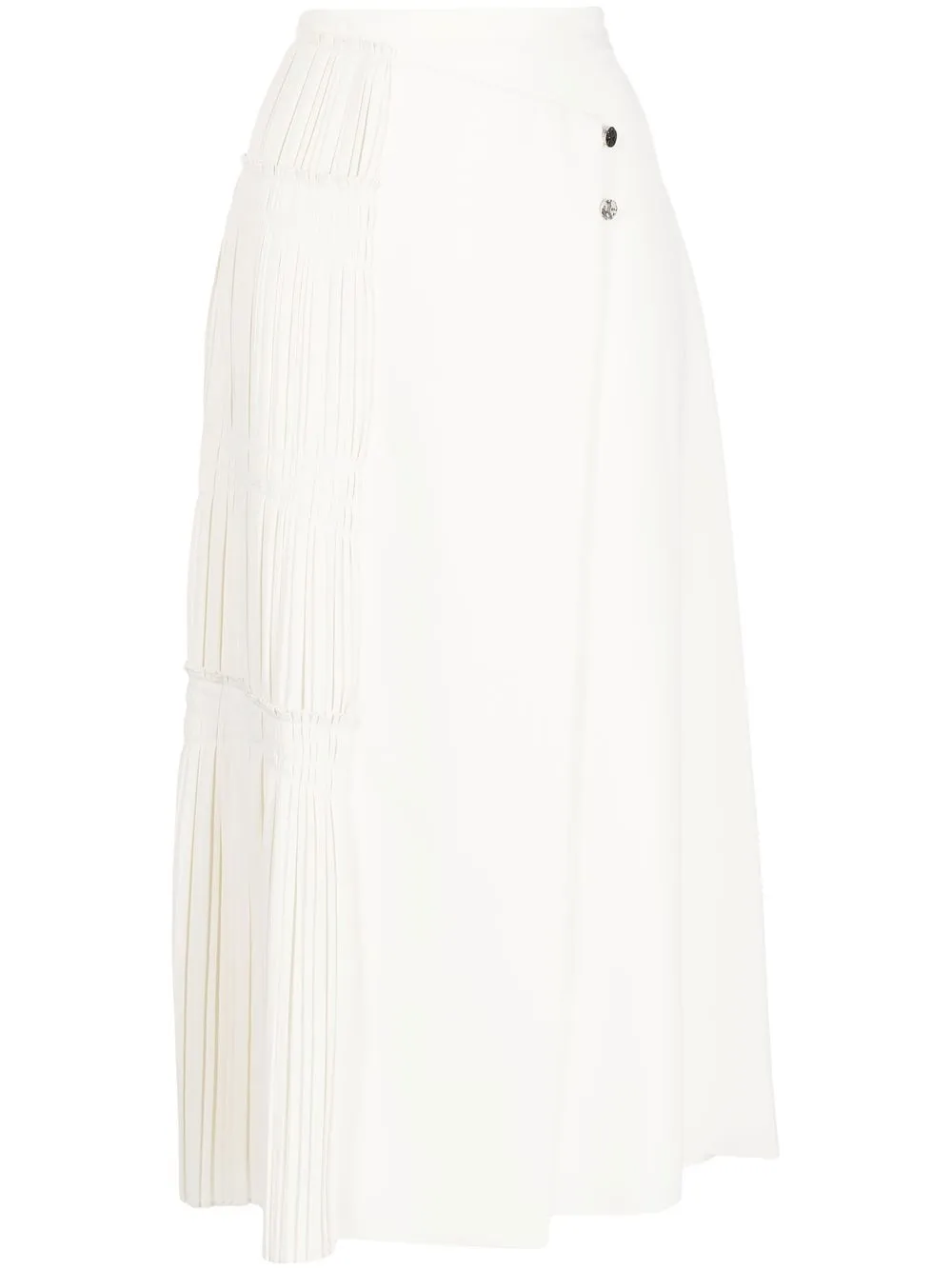 

Simkhai Karla pleated crepe skirt - Neutrals