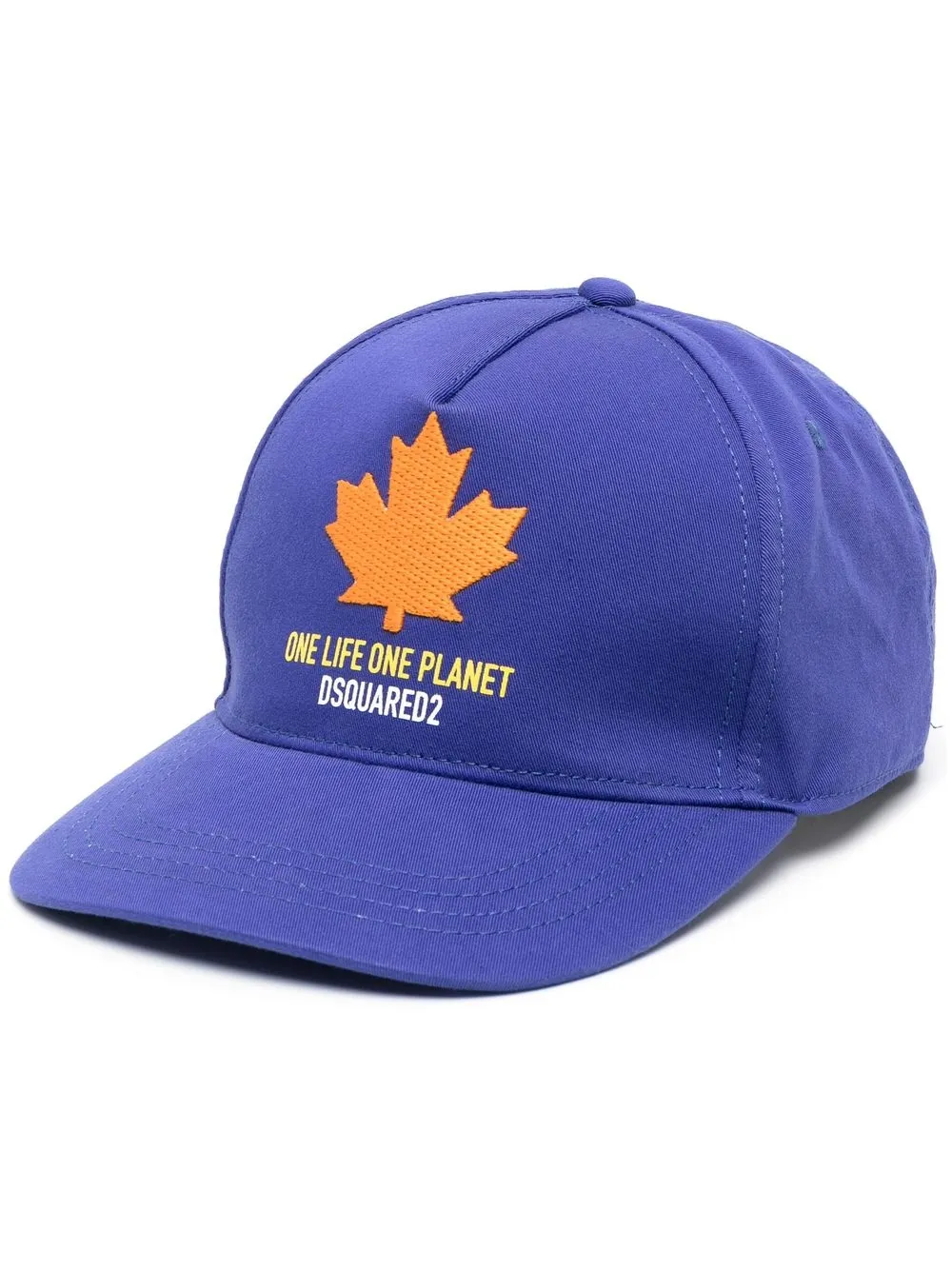 

Dsquared2 Leaf embroidered snap-fit cap - Purple